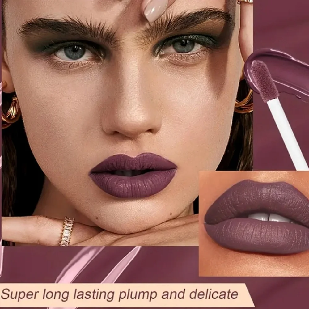 🆕️CHOCOLATE MATTE LIQUID LIPSTICK SET ALL DAY WEAR & ANTI SMUDGING